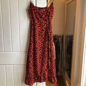 Top Shop red leopard dress